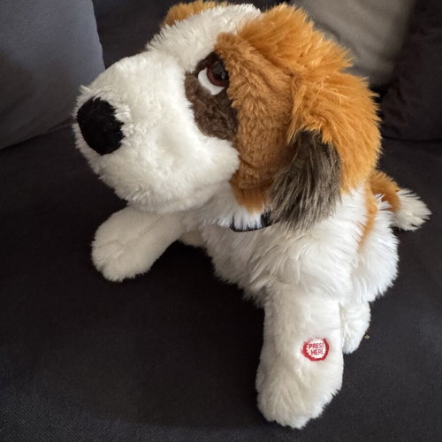 Barry Wonderful Singing Plush Dog used, Saint Bernard