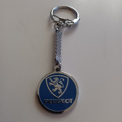 Vintage Peugeot Car Keychain like new, 1970s-80s
