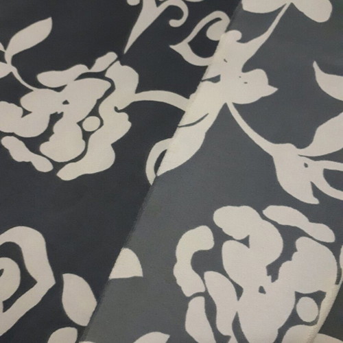 Vintage fabric piece new, crepe texture, dark oil/gray color