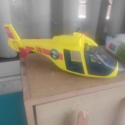 Playmobil rescue helicopter used, incomplete