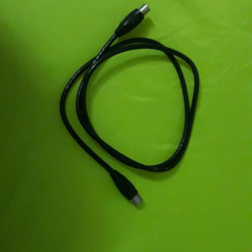 TV cable, 1m, with male and female on both ends