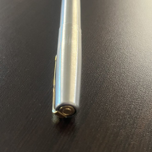 Parker Frontier Gold Trim Edition pen like new, silver finish