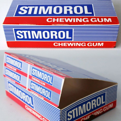 Vintage 70's Stimorol Empty Chewing Gum Box Dandy Denmark