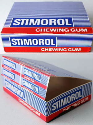 Vintage 70's Stimorol Empty Chewing Gum Box Dandy Denmark