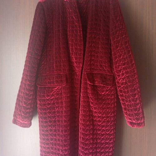 Zara women's coat bordeaux like new, size L