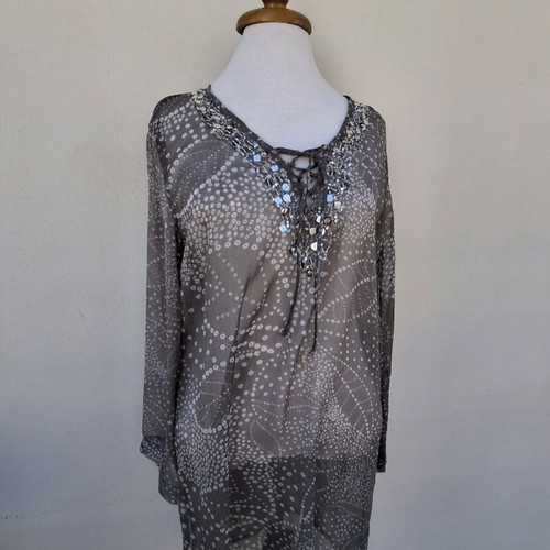 Tunics Sugah by Skondras XL like new, grey with beads