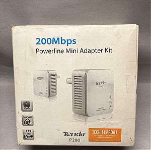 Σφραγισμένο, εγγύηση, Tenda P200 Powerline Διπλού Kit για Ενσύρματη Σύνδεση και Θύρα Ethernet