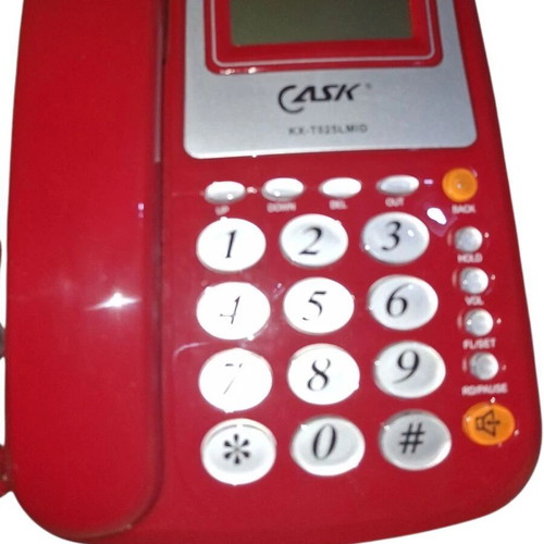Red wired home phone new