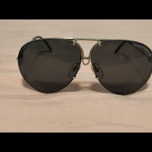 Porsche Carrera vintage sunglasses with gold plated frame