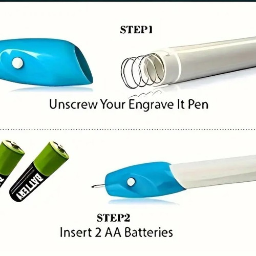 Engraving pen tool new battery-powered for glass, stone, wood