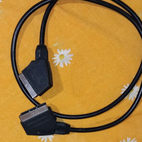 Scart cable used, black round