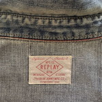 Replay women's denim shirt large like new, blue
