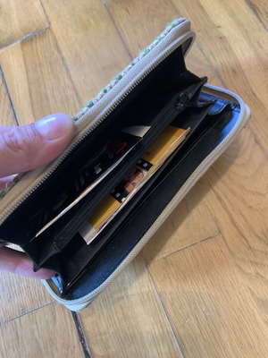 Wallet used, colorful