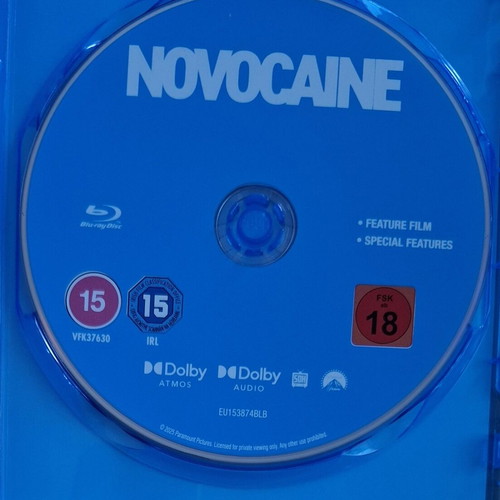 Novocaine Blu-ray with subtitles, action adventure comedy