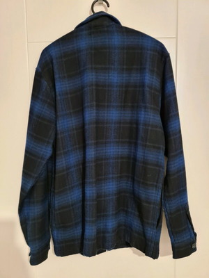 Pull & Bear checked jacket blue-black new, size S