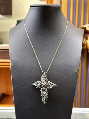 Gold/Silver Cross new, unfashioned