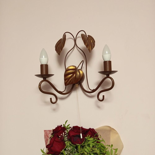 Luxury ceiling chandelier set with 2 wall lamps