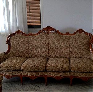 Τριθέσιος καναπές με 2 πολυθρόνες