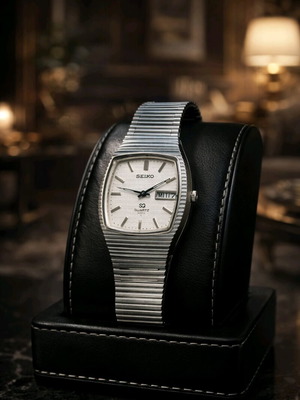 Seiko Quartz 4004 watch like new, men's, silver
