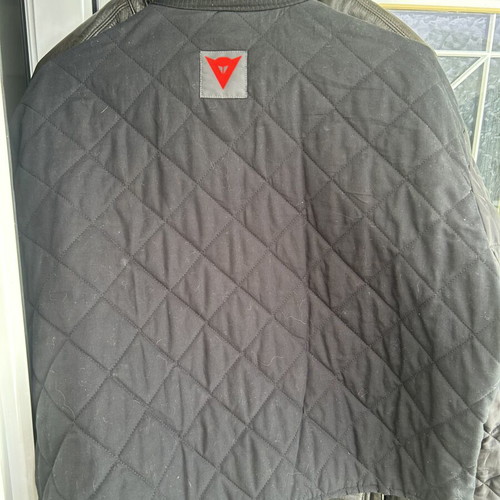 Dainese leather motorcycle jacket with lining