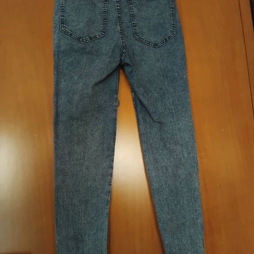 Pull and Bear denim leggings like new, blue, elastic