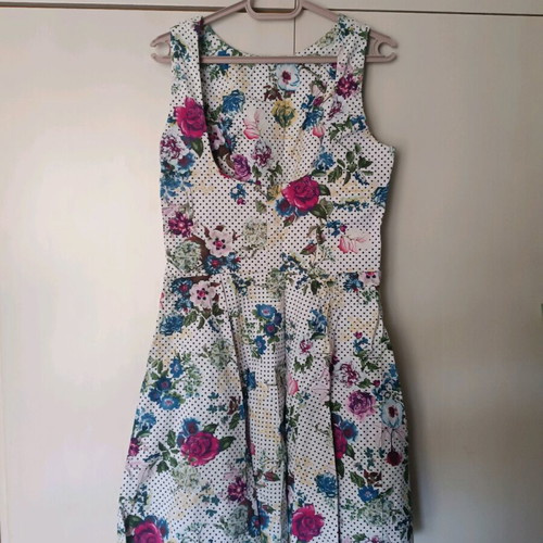 MY TIFFANY women's floral dress size large like new multicolor