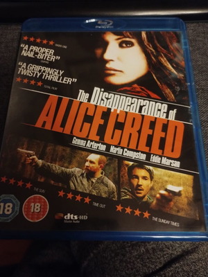 The Disappearance of Alice Creed Blu-ray like new with English subtitles