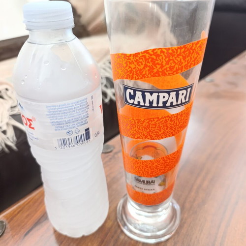 Campari vintage collectible glasses set of 10 used from the 1980s