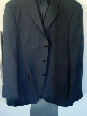 Summer suit like new, trousers size 48, jacket size 56, blue