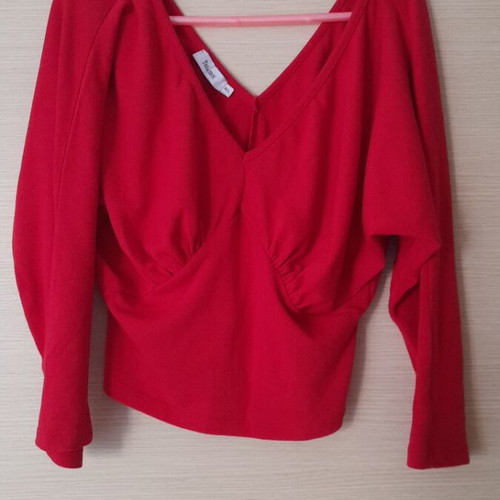 Toi&Moi red blouse size M/L like new