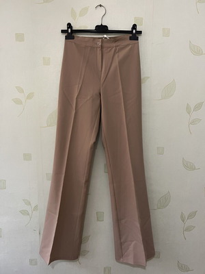 A-Style women's pants new beige and brown with front crease XS-M