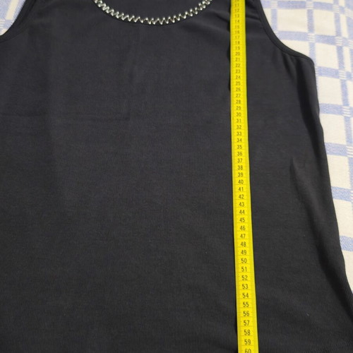 Hirsch sleeveless blouse like new, dark blue