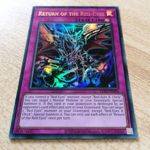 Yu-Gi-Oh! Return of the Red-Eyes Trap Card Near Mint