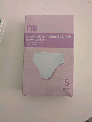 Maternity briefs new, pack of 4, white