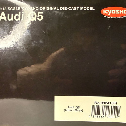 Kyosho Audi Q5 Quartz Gray Metallic metal model 1:18 new
