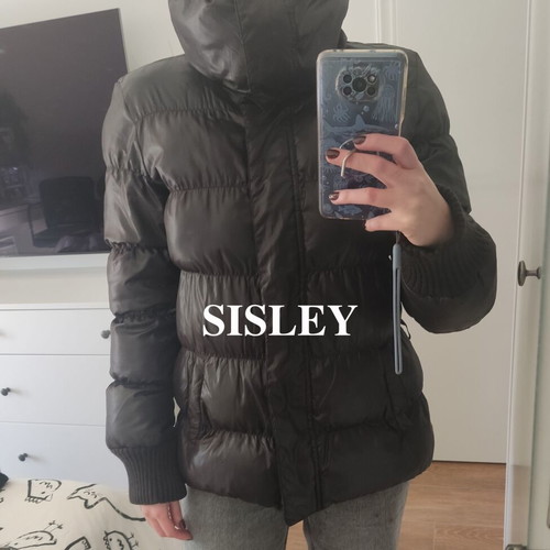 Sisley Benetton black down jacket used