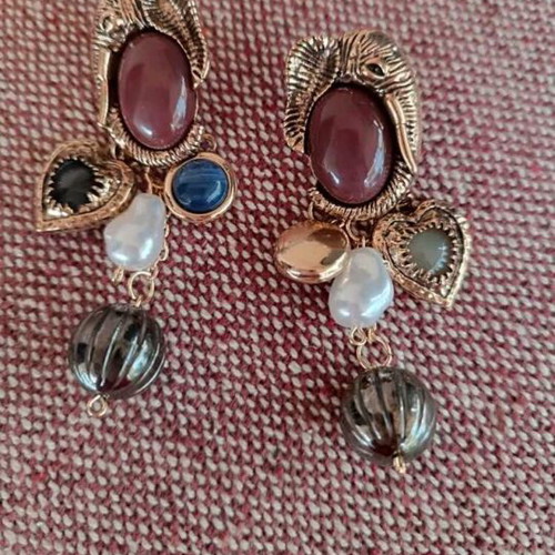 Zara σκουλαρίκια καινούργια, χρυσαφί χρώμα