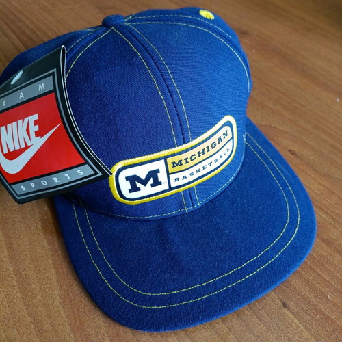 Nike Michigan Wolverines Cap new, blue, basketball snapback