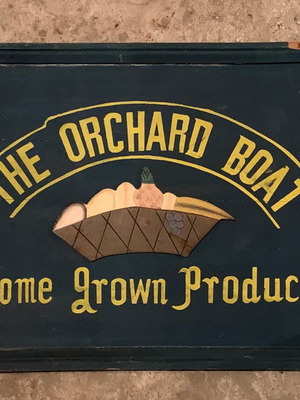 Wooden sign old used, needs restoration