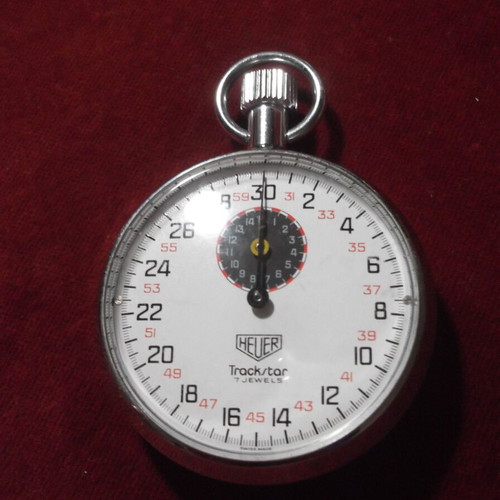 Heuer Trackstar 7 Jewels vintage mechanical stopwatch used