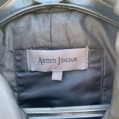 Artisti Italiani men's windbreaker jacket black, like new, zipper broken