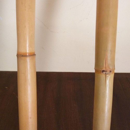 Bamboo garden torches like new, set of 2 pieces