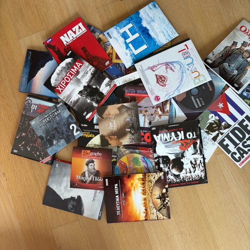 DVD and CD pack like new, 40+ titles documentaries cinema music