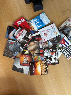 DVD and CD pack like new, 40+ titles documentaries cinema music