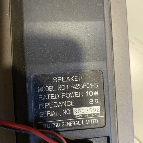 Fujitsu General P-42SP01-S Surround speakers like new