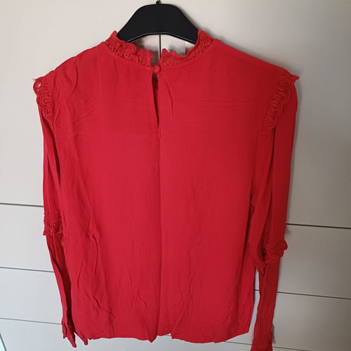 Marks & Spencer red blouse used, size medium