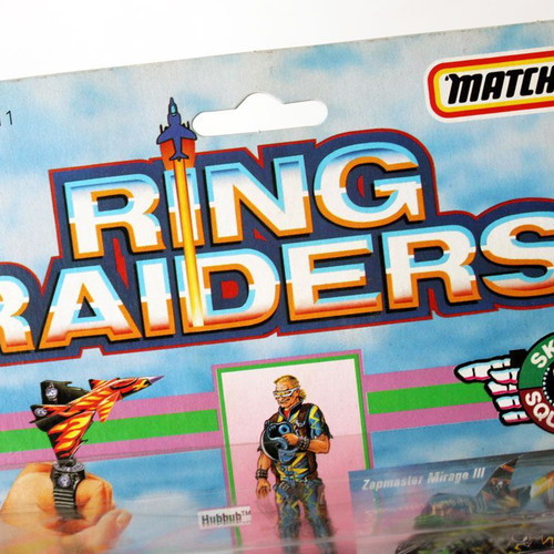 Vintage 1988 Matchbox Ring Raiders Skull Squadron Aircraft Corsair F-4 Mirage new