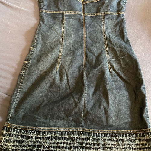 Strapless denim dress worn once