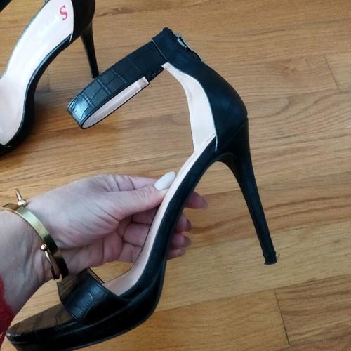 Seastar black high sandals like new, size 40