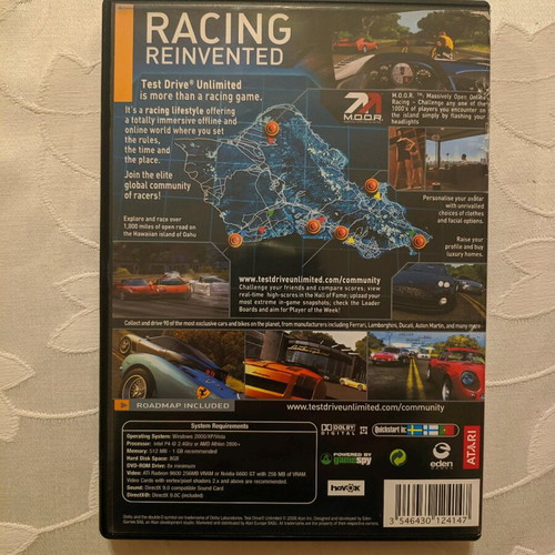 Test Drive Unlimited PC used video game